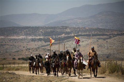 Amantes de la historia recrean la batalla de los cruzados contra Saladino en los Cuernos de Hattin