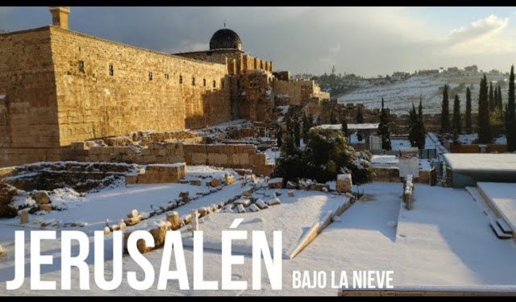 ¡Jerusalén bajo un manto blanco! Una gran nevada deja imágenes para el recuerdo en Tierra Santa