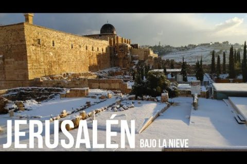 ¡Jerusalén bajo un manto blanco! Una gran nevada deja imágenes para el recuerdo en Tierra Santa