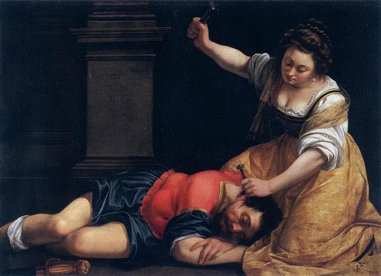 Yael mata a Sísara, cuadro de 1620 de Artemisio Gentileschi