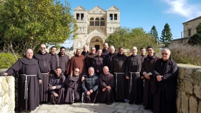 Franciscanos en San Juan de Acre.