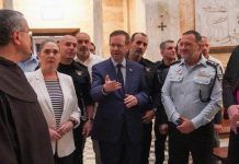 El presidente Herzog y su esposa visitan carmelitas de Stella Maris en Haifa
