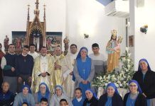 Sacerdotes y religiosas del Verbo Encarnado celebran la fiesta de San José 2024 en Belén