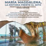 Cartel de la conferencia sobre María Magdalena en Madrid, este martes.