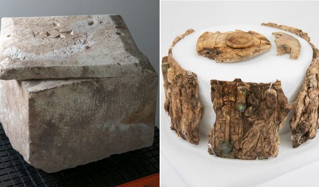 Descubren una caja de marfil de hace 1500 años con reliquias que muestran la entrega a Moisés de los Diez Mandamientos