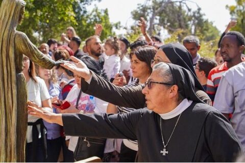 Los cristianos de Tierra Santa acuden a María, Reina de Palestina, en su santuario